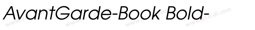 AvantGarde-Book Bold字体转换